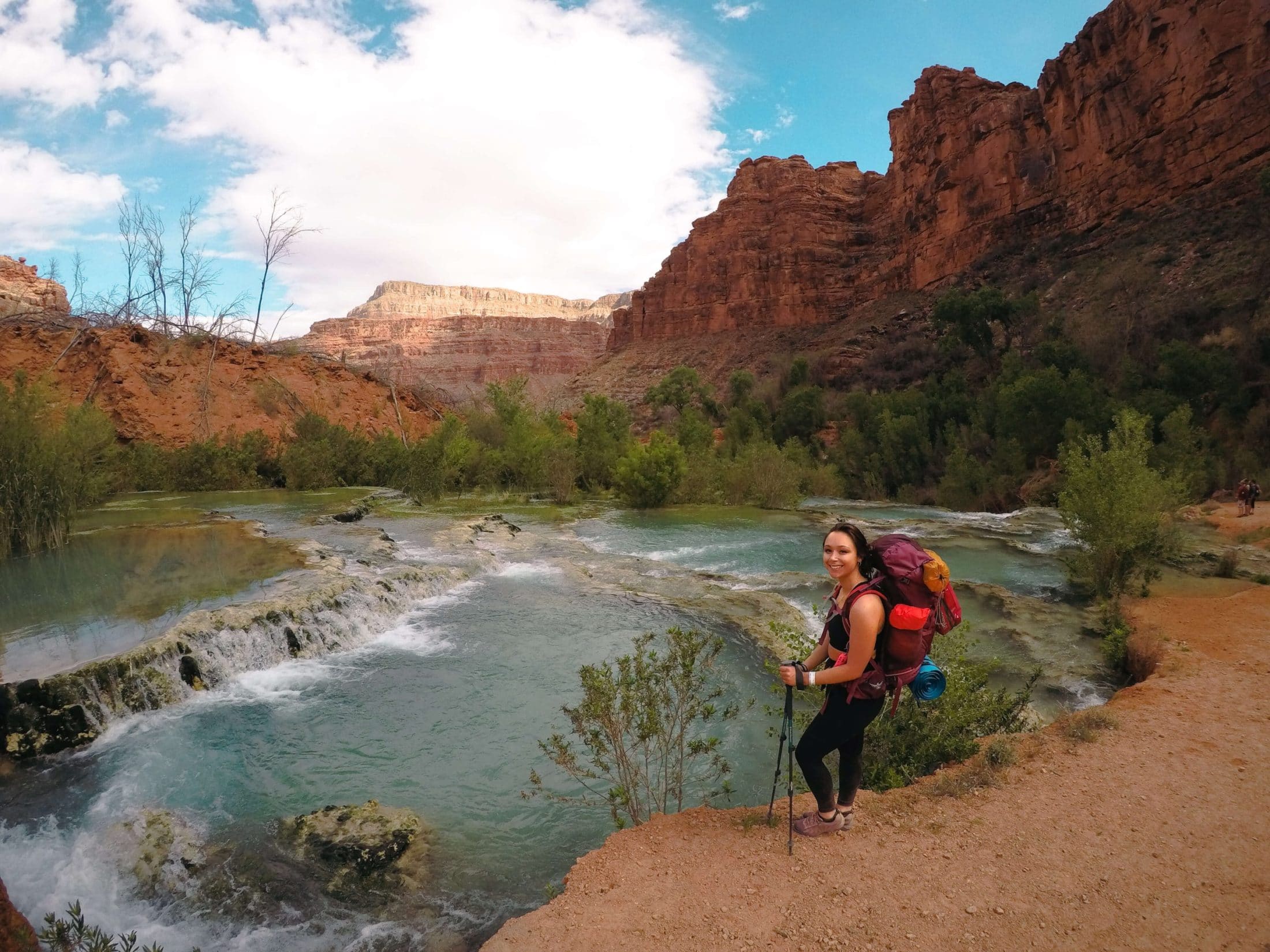 The trail to the Havasupai campground