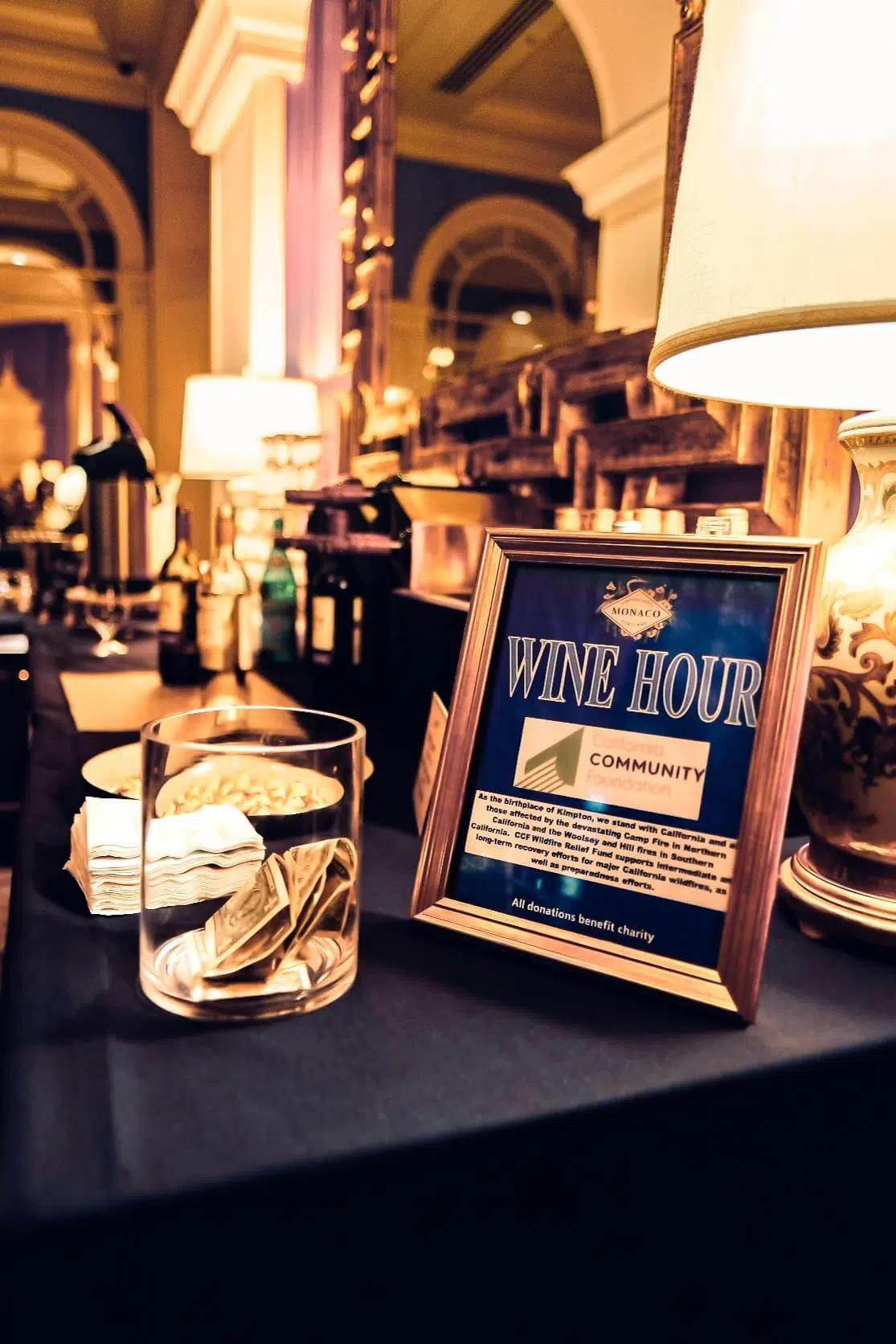 Social hour at Kimpton Hotel Monaco in Portland Oregon