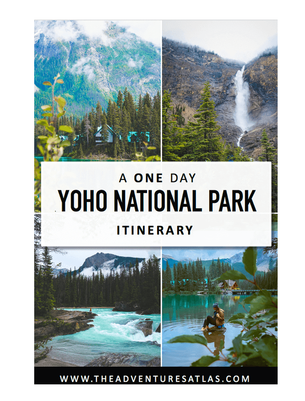 One Day Itinerary for Yoho National Park