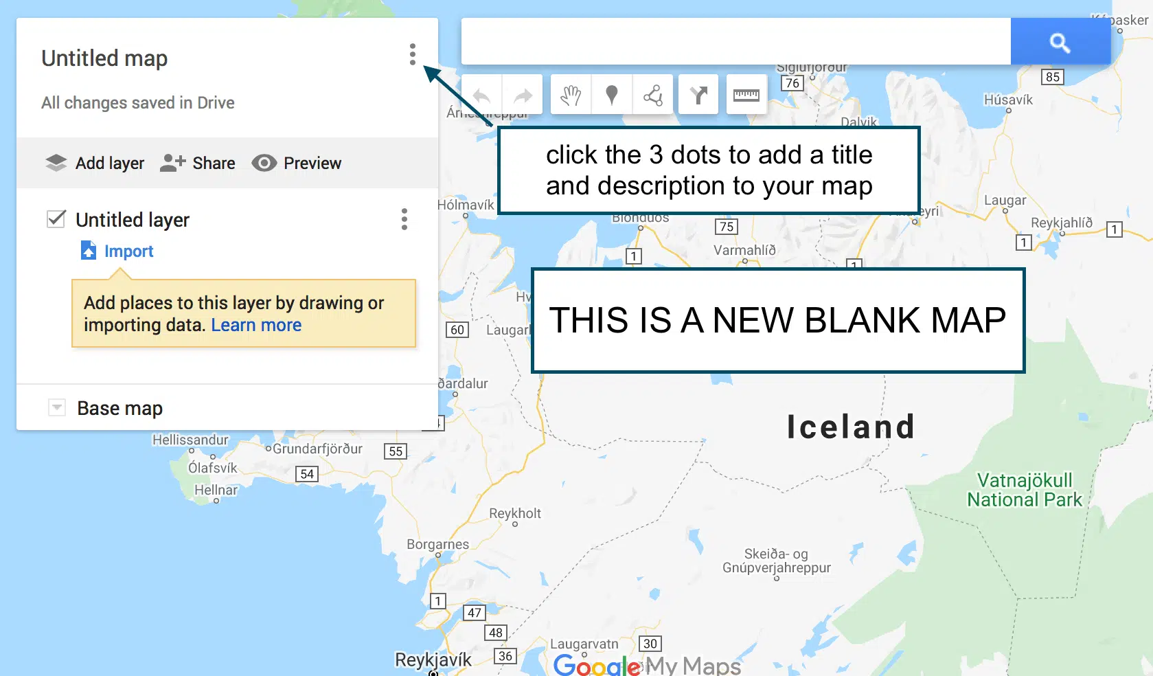 How to rename your custom Google Map