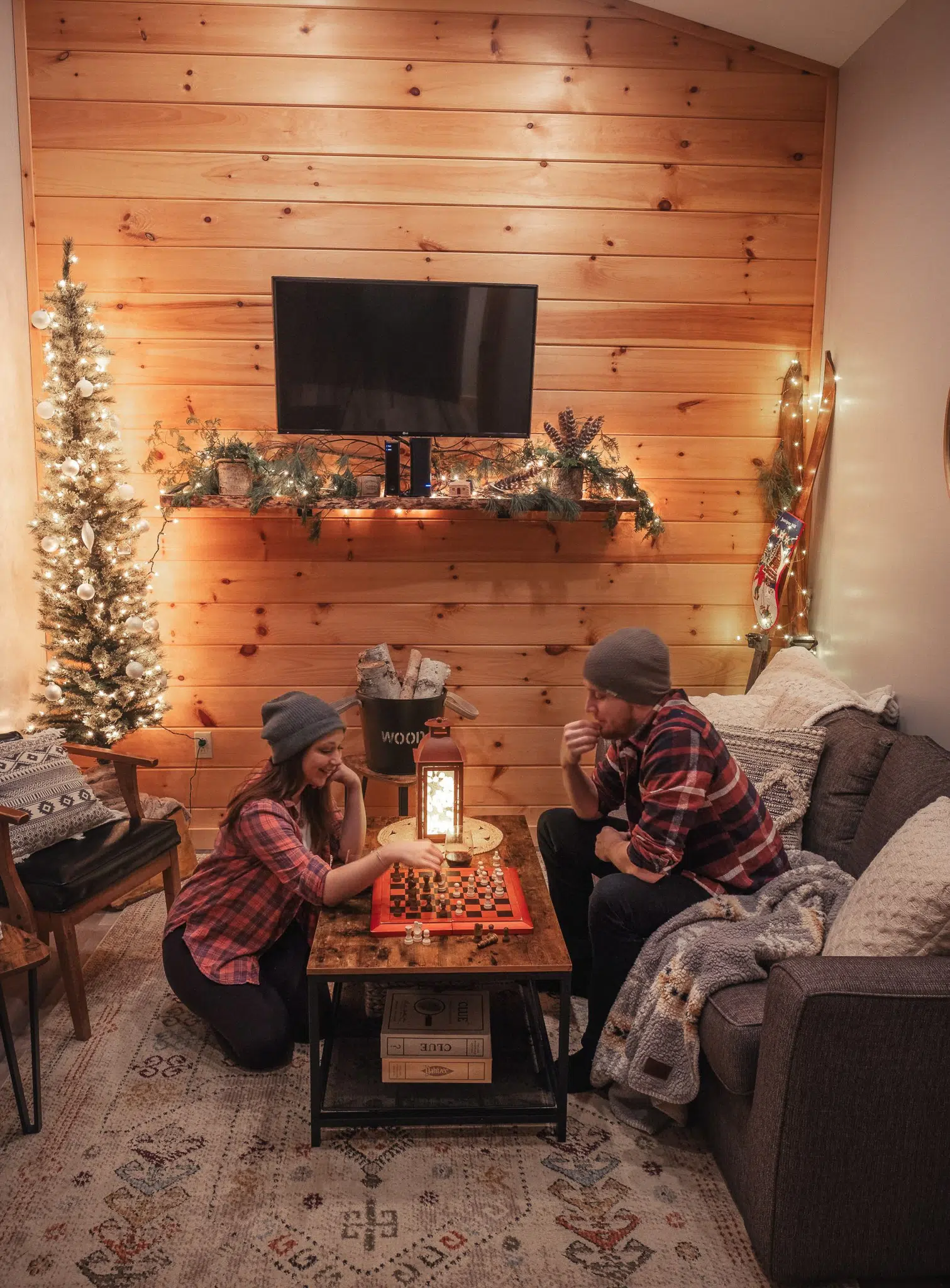 Interior of Juniper Hill Cabin in Upstate New York