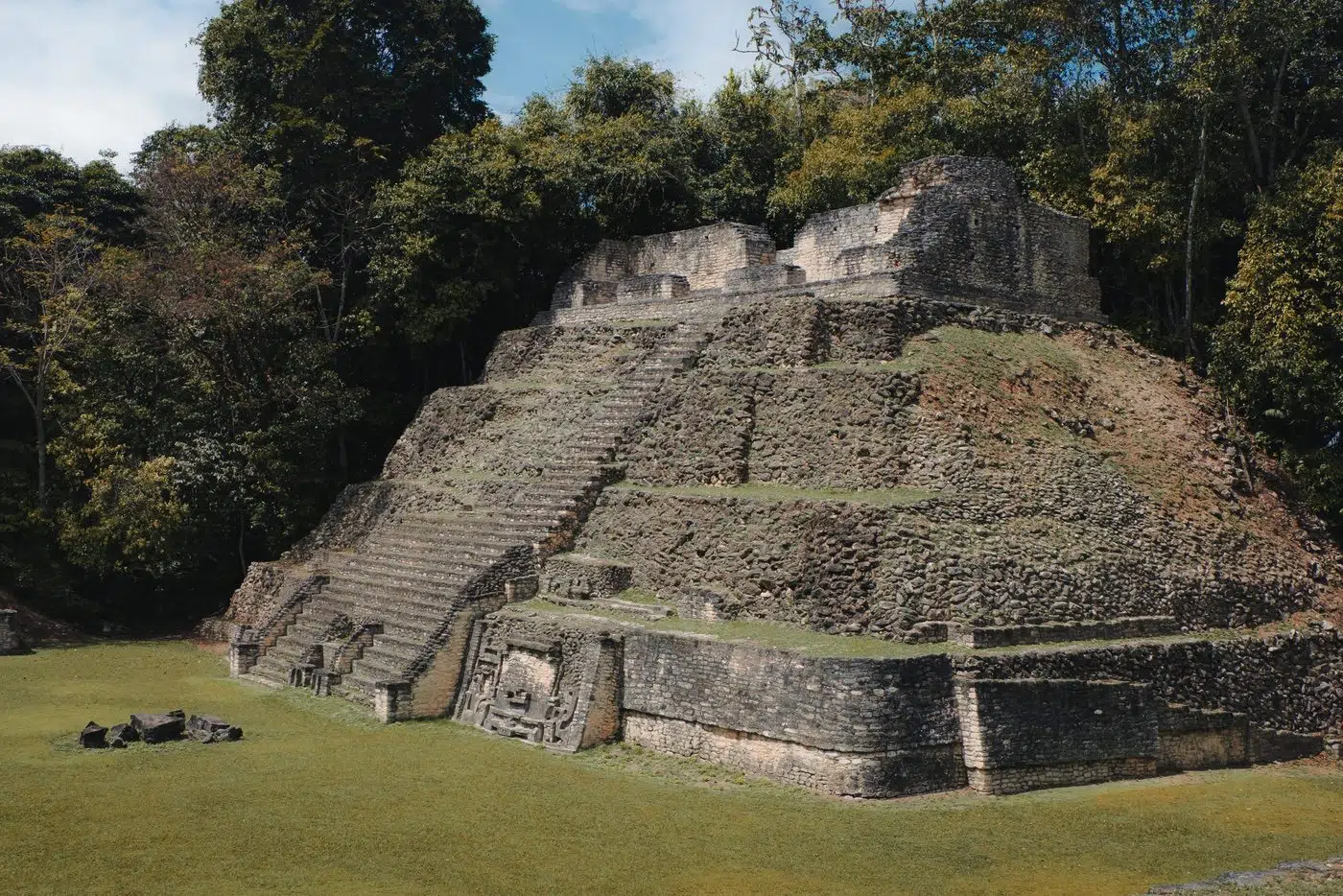 Pyramids of Caracol in Belize