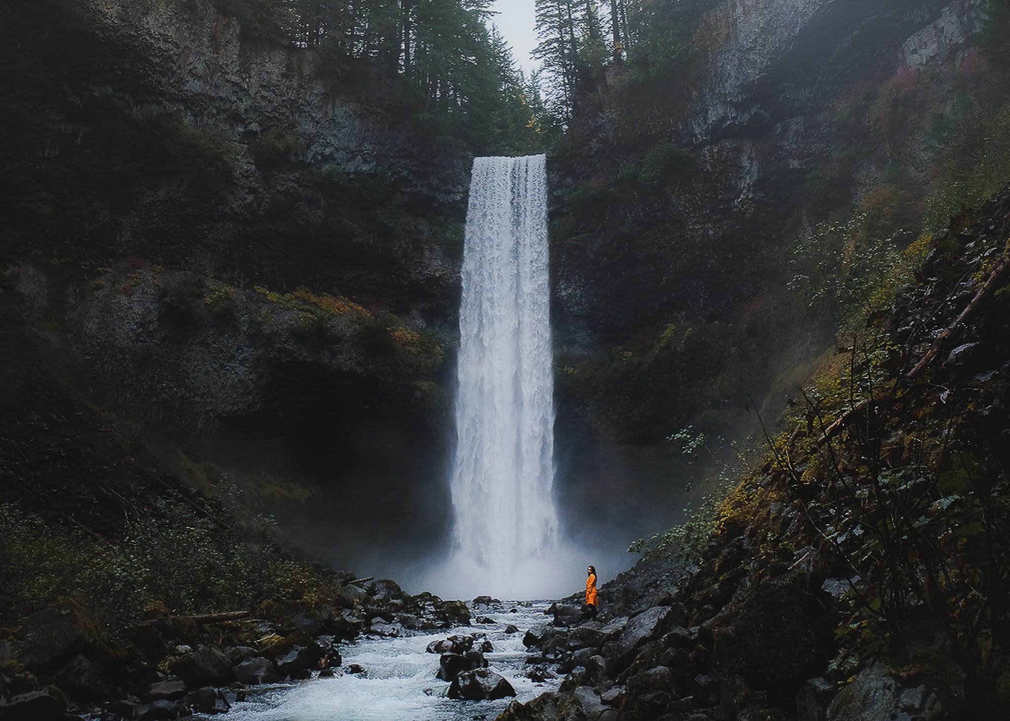 Hiking to the base of Brandywine Falls in British Columbia