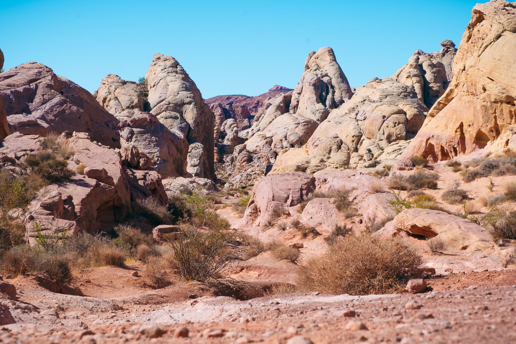 Hiking in Valley of Fire State Park, Nevada