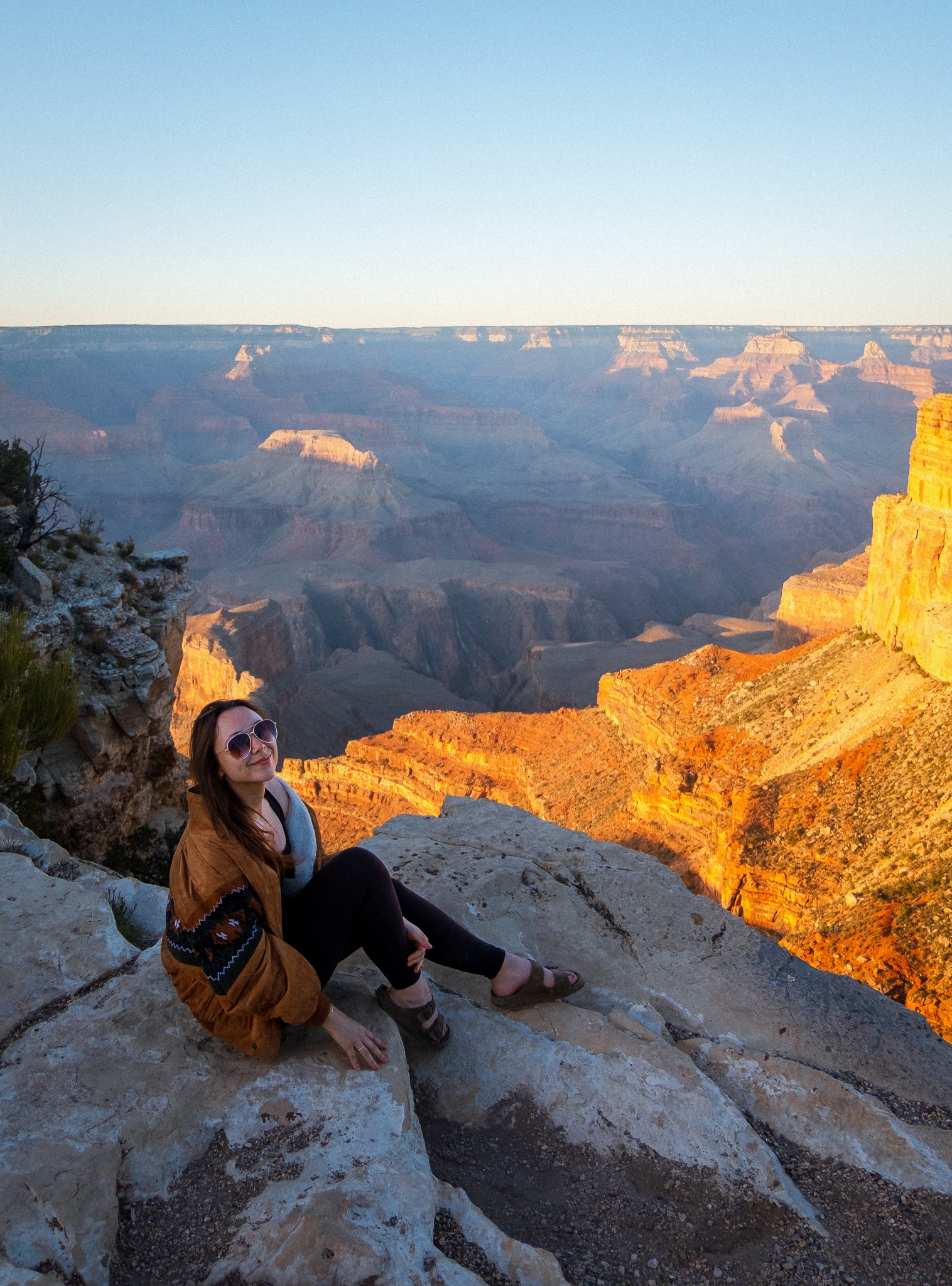 Watching the sunset from Mojave Point in the Grand Canyon, AZ