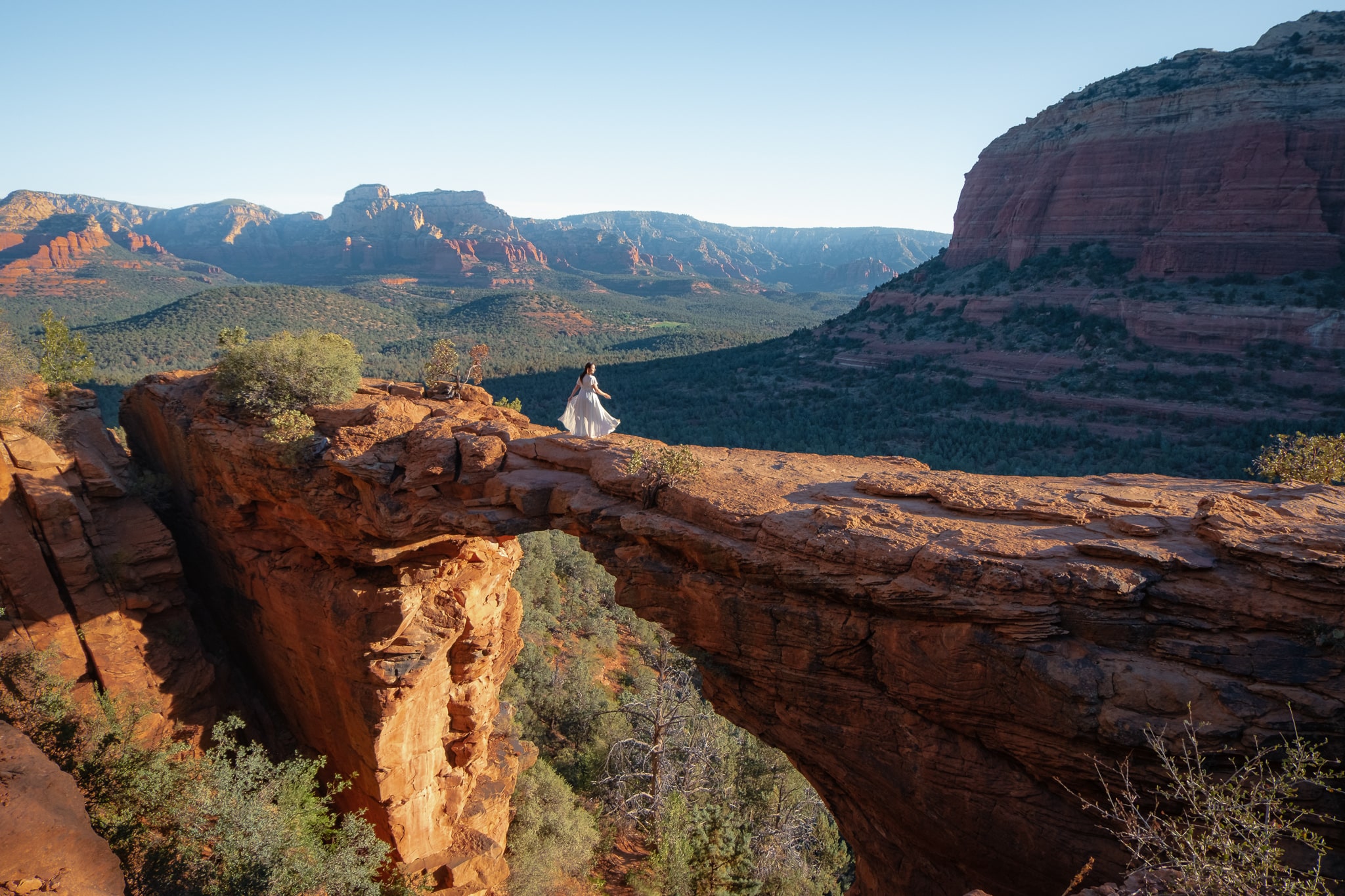 Hiking Devils Bridge for sunrise on the last day of your Sedona Road Trip