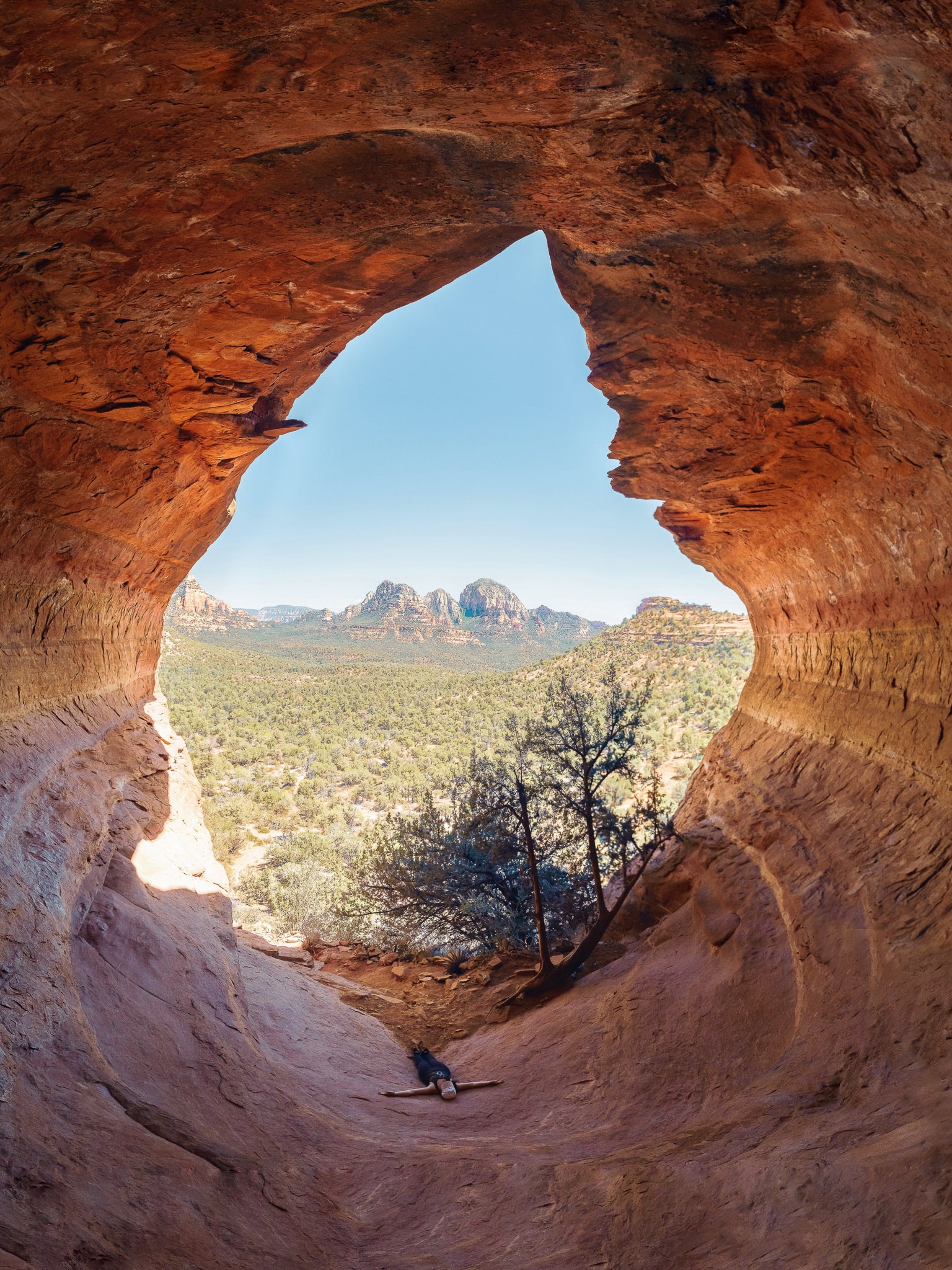 Hiking to the hidden birthing cave on your Las Vegas to Sedona road trip