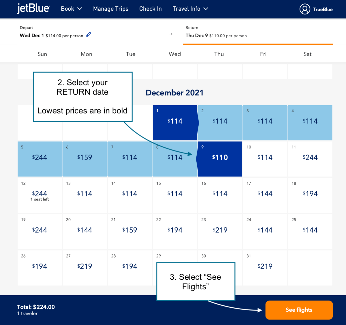 How to use JetBlue Best Fare Finder to find Cheap Flights (A Detailed