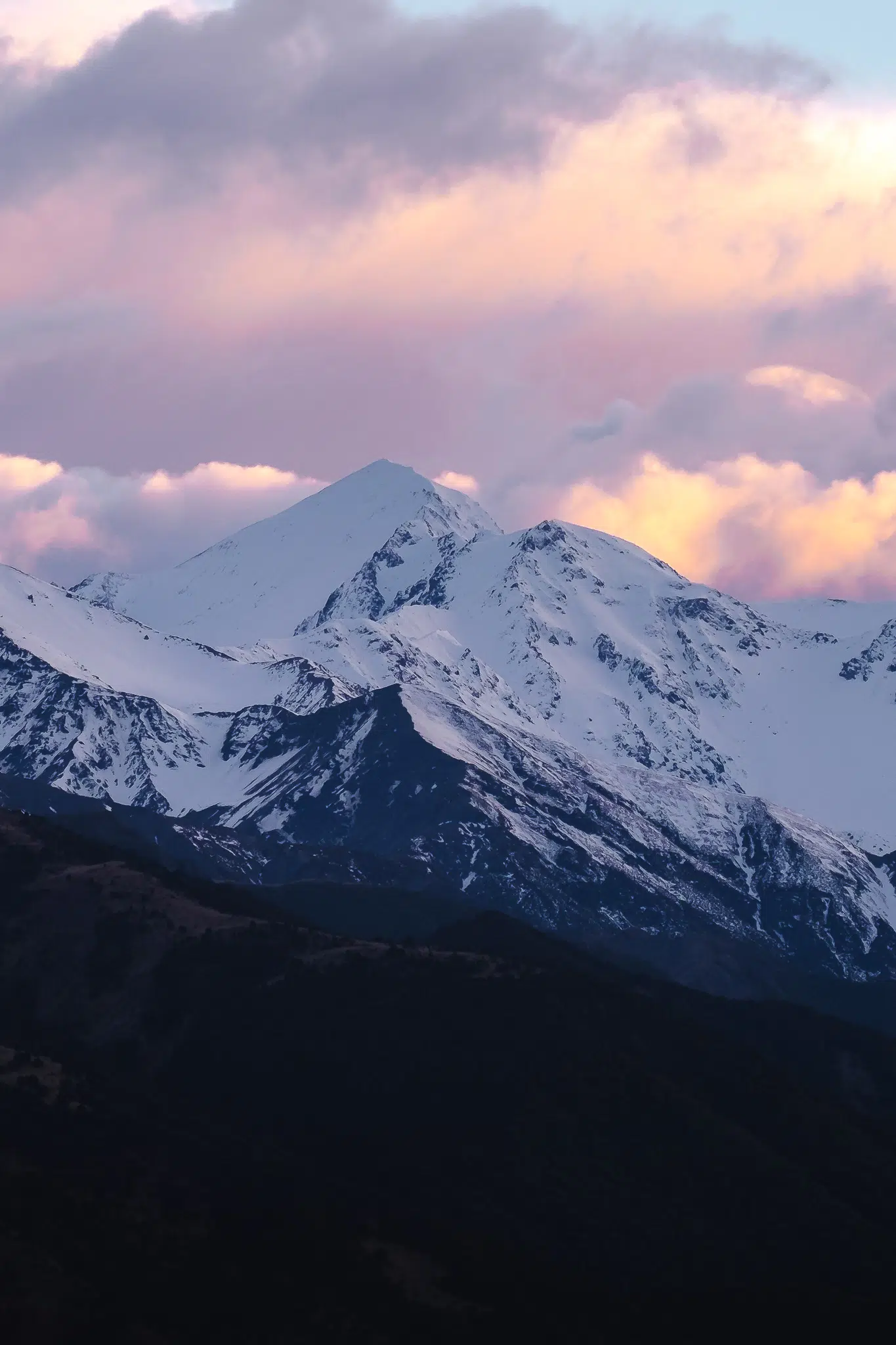 Mountain Range in New Zealand