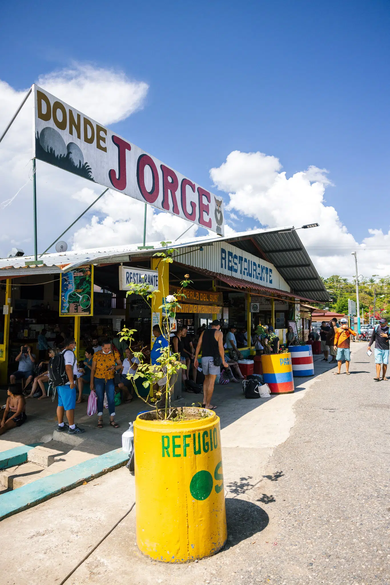 Location of the boat dock in Sierpe