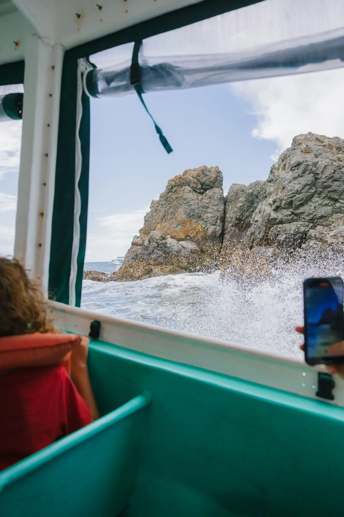 Taking the boat to Drake Bay from Sierpe in the ocean