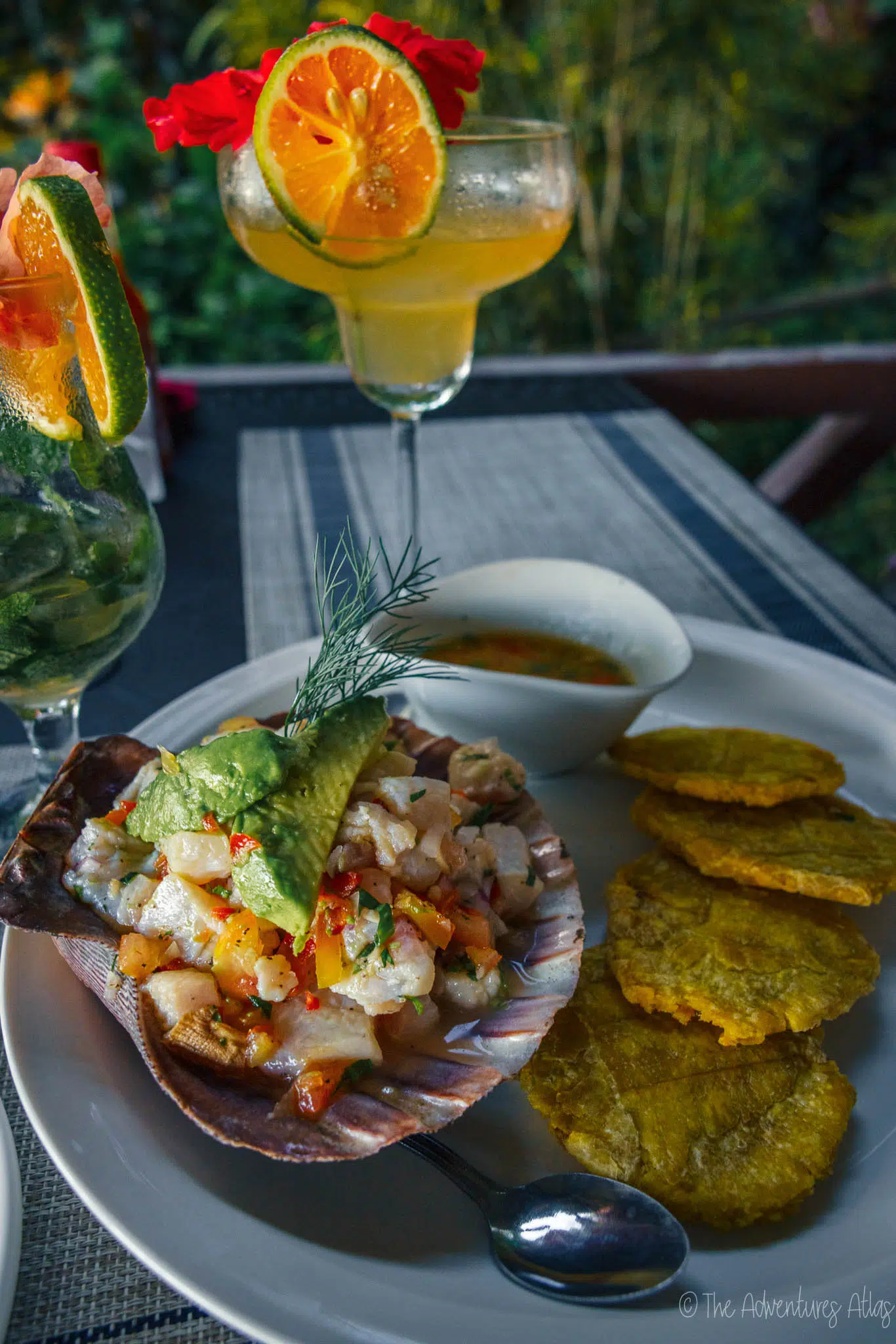 Ceviche and margaritas at Kalaluna Bistro