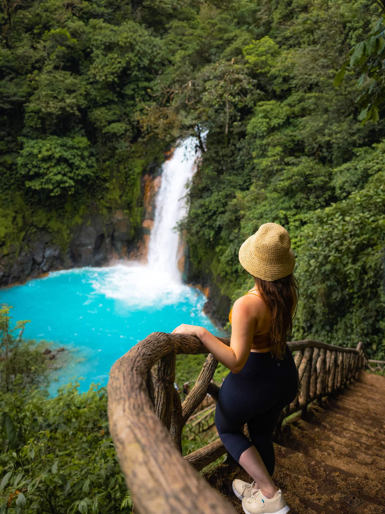 Rio Celeste Waterfall in Tenorio National Park, Costa Rica