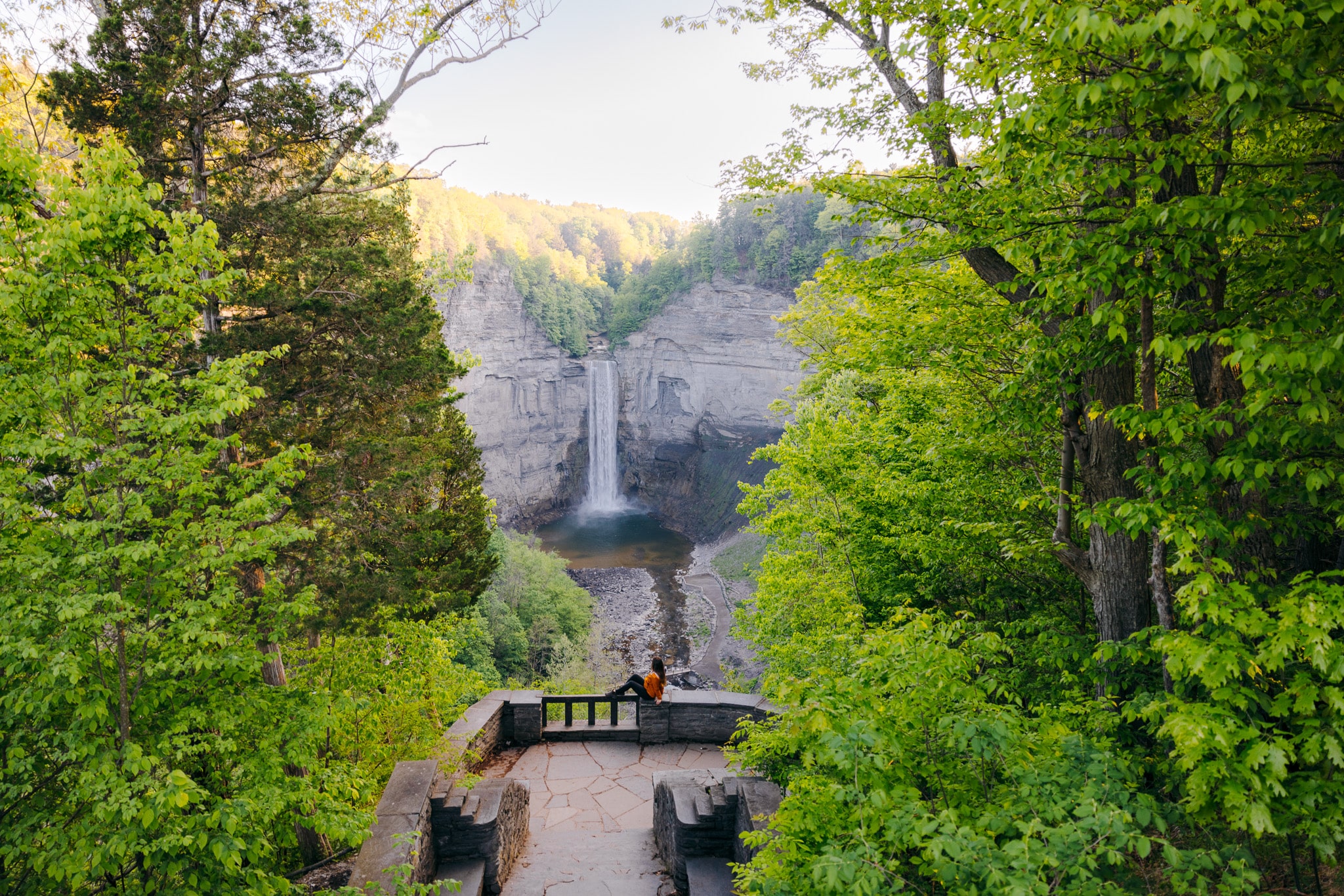 View of Taughannock Falls from the upper viewing platform