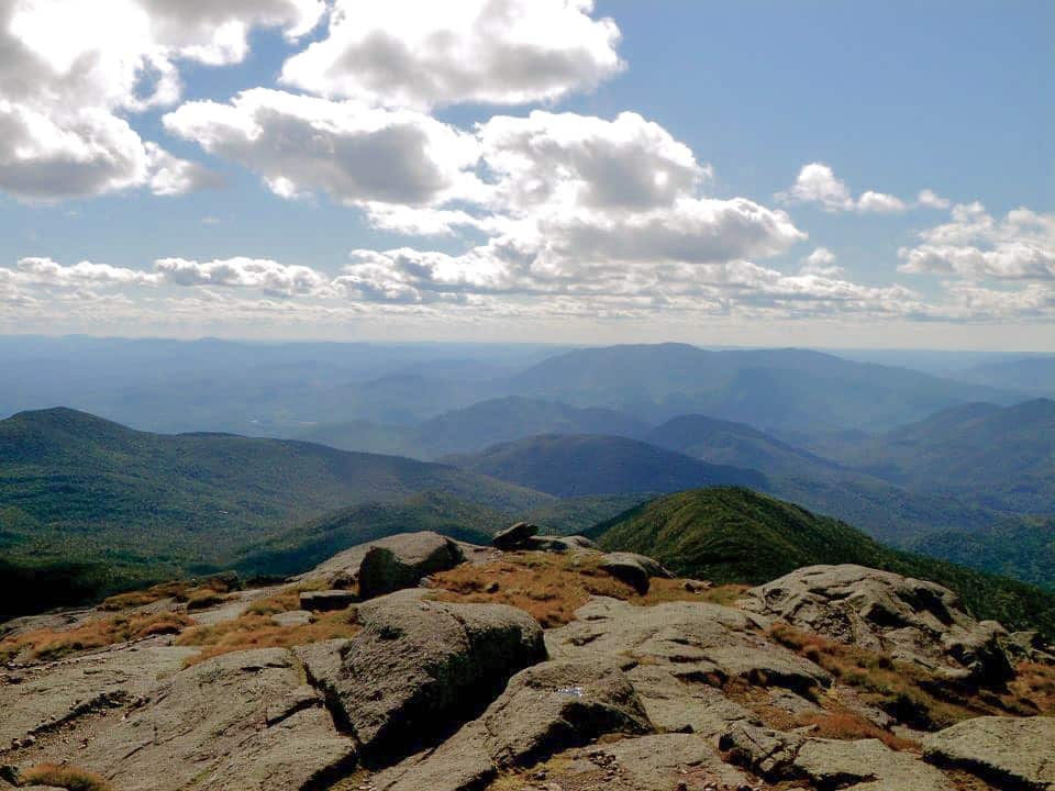 View from the top of Mount Marcy, the tallest mountain in New York State