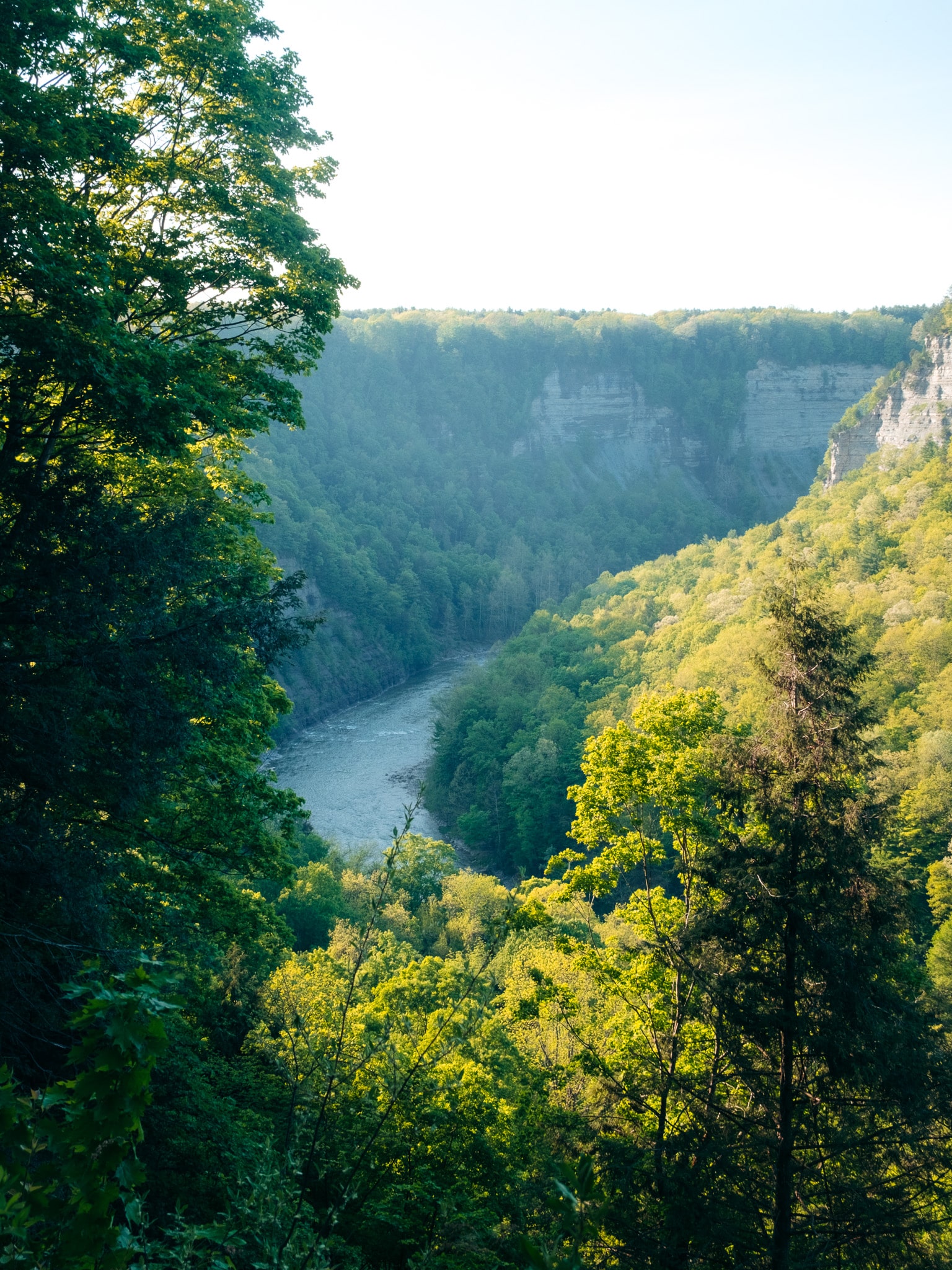 Hiking the Gorge Trail in Letchworth State Park, NY
