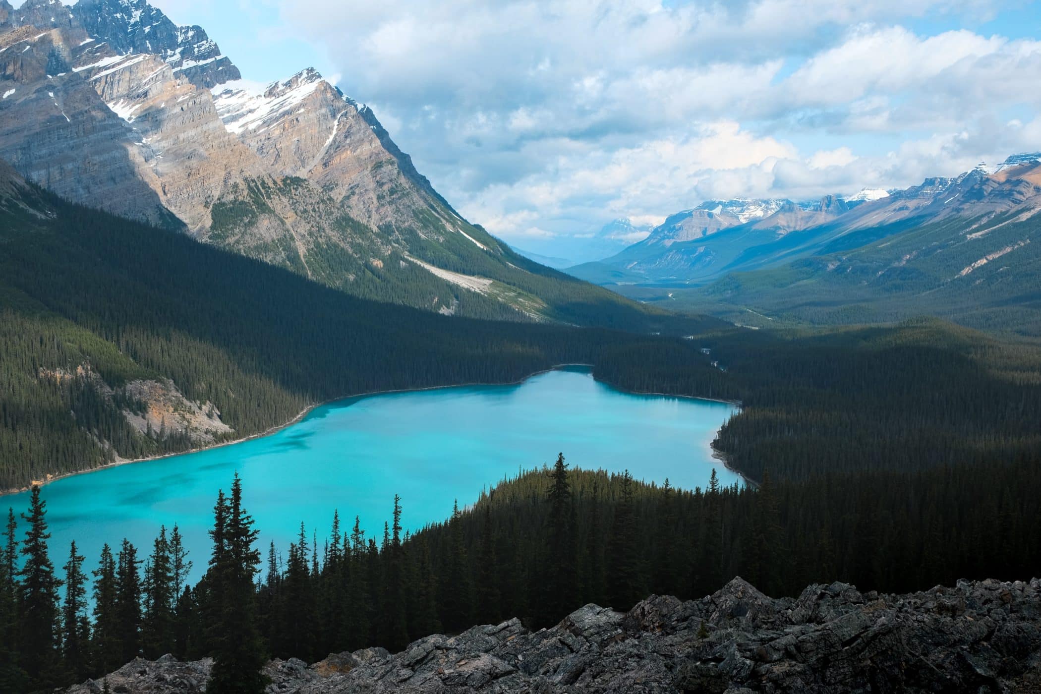 Peyto Lake day hike in Banff National Park, Canada