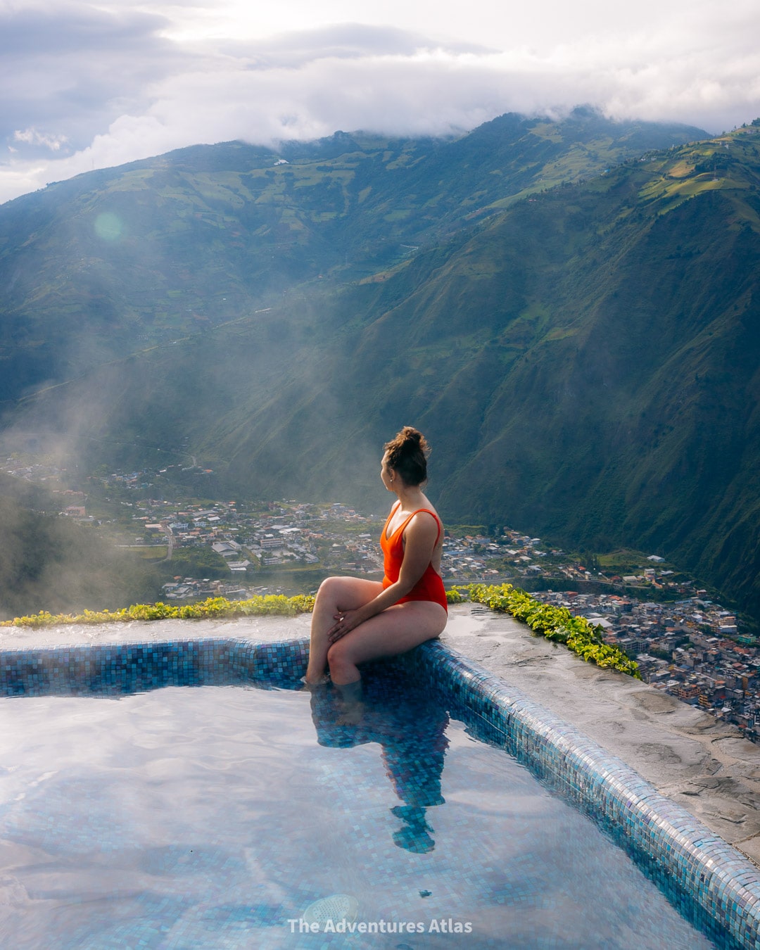 The spa at Luna Volcán is the best hot spring in Banos and the best way to end day 12 of two weeks in Ecuador