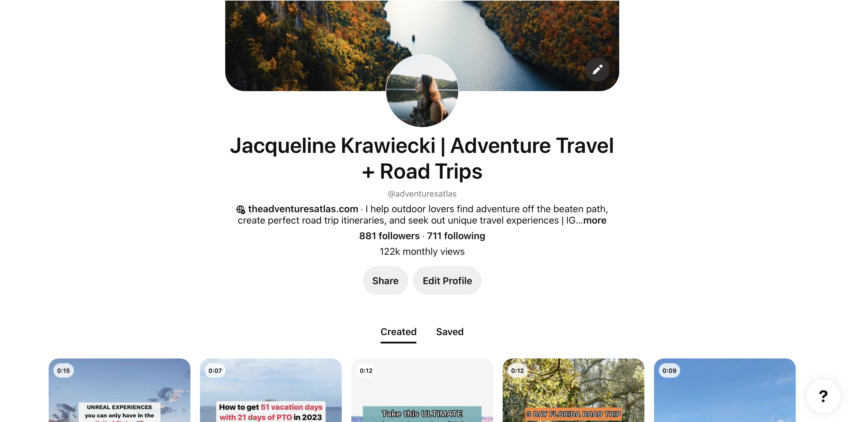 Pinterest is the best app for finding road trip inspiration