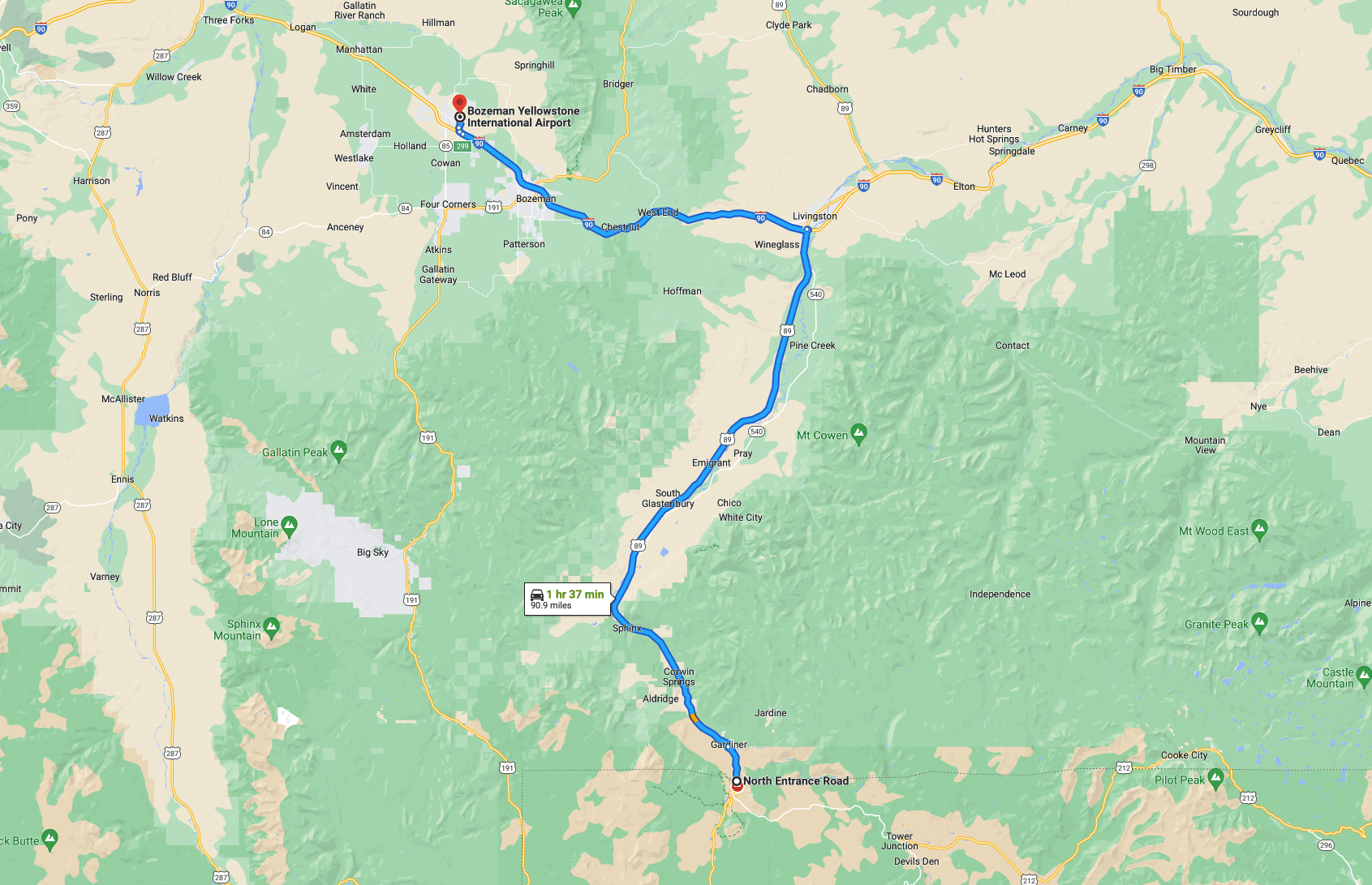 Nearest Airport To Yellowstone Park theadventuresatlas.com