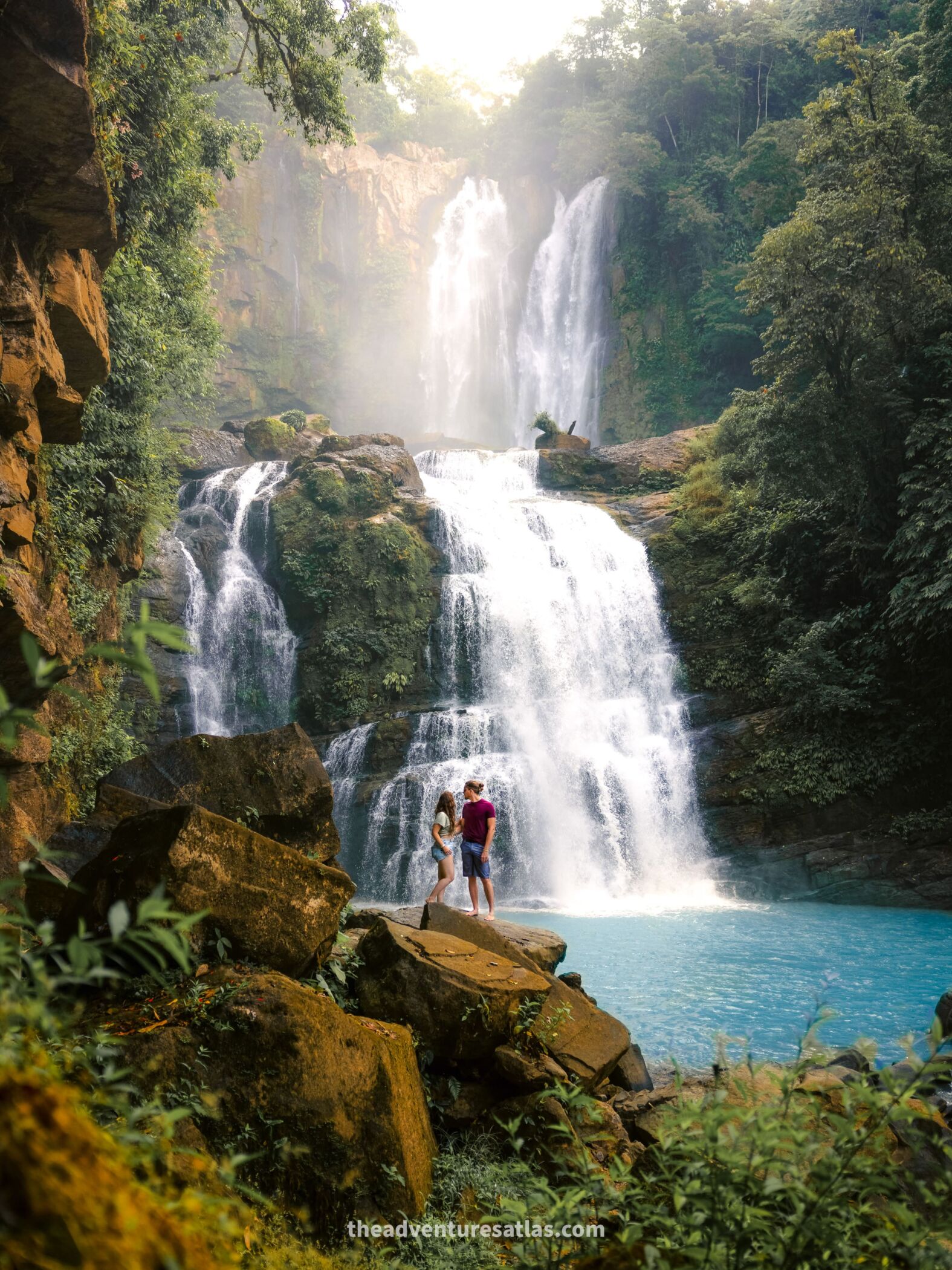 Traveling Costa Rica is ideal for chasing waterfalls, like Nauyaca Waterfalls