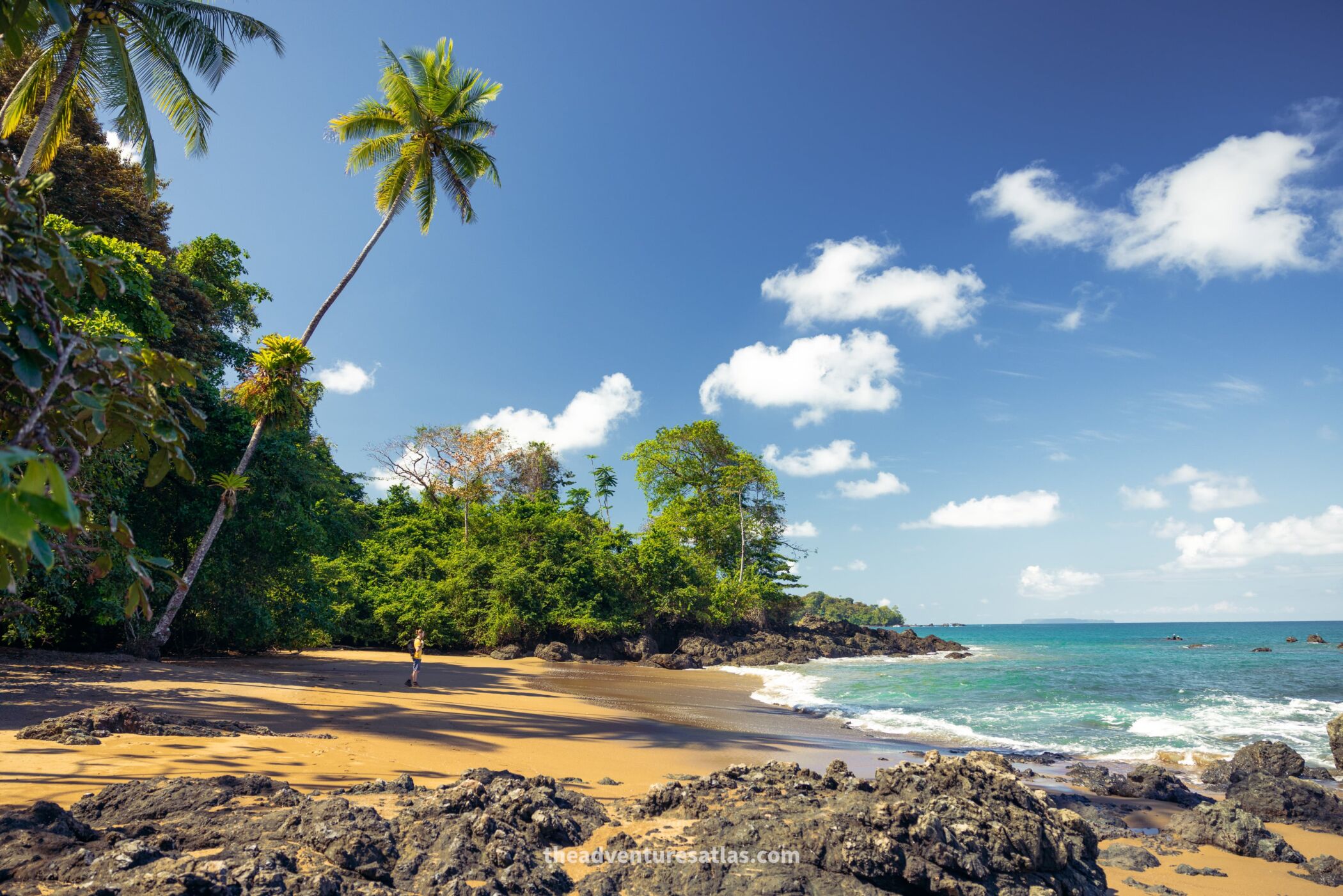Remote beach in Costa Rica