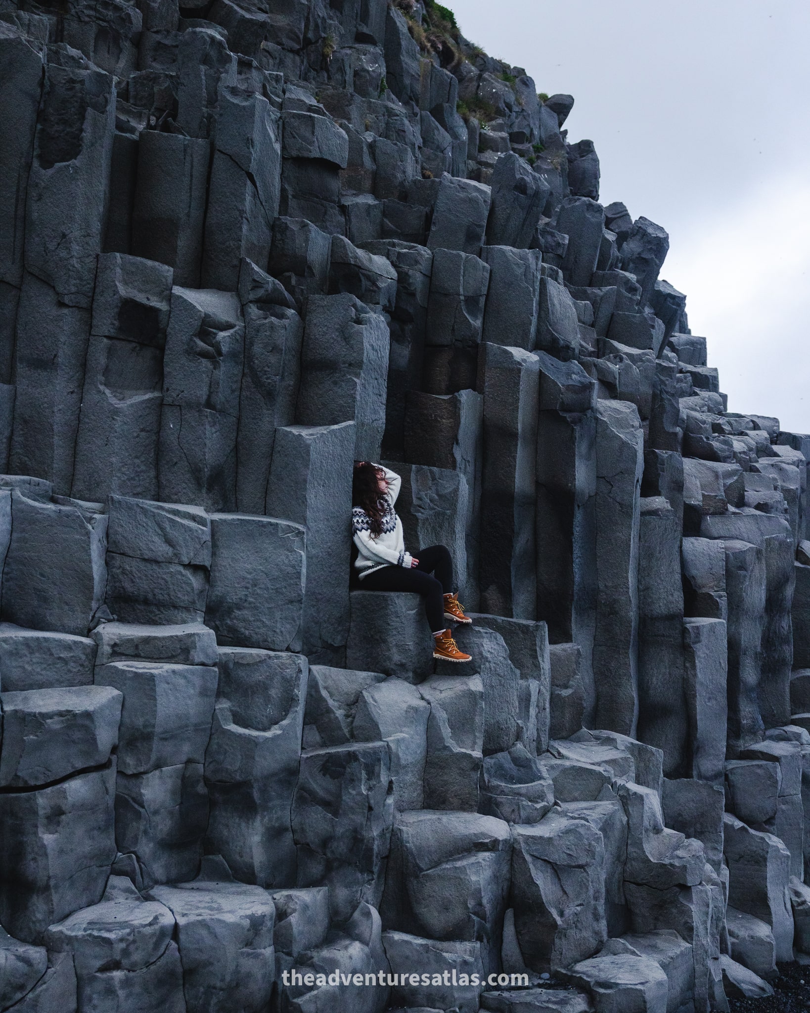 Wearing a wool sweater in July in Iceland
