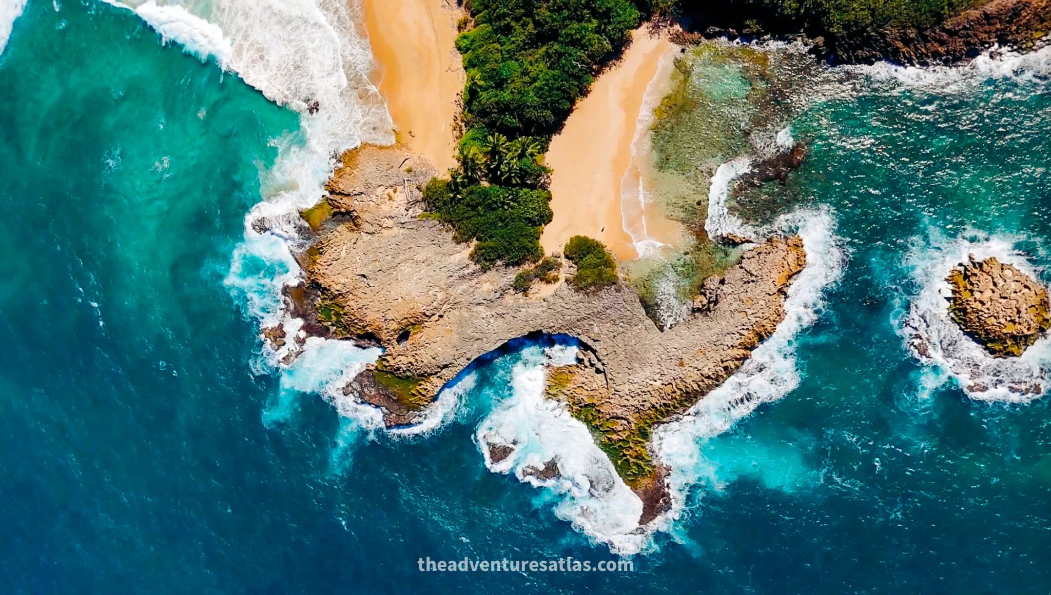 Hiking to secluded beaches during a 3 day trip to the north shore of Puerto Rico