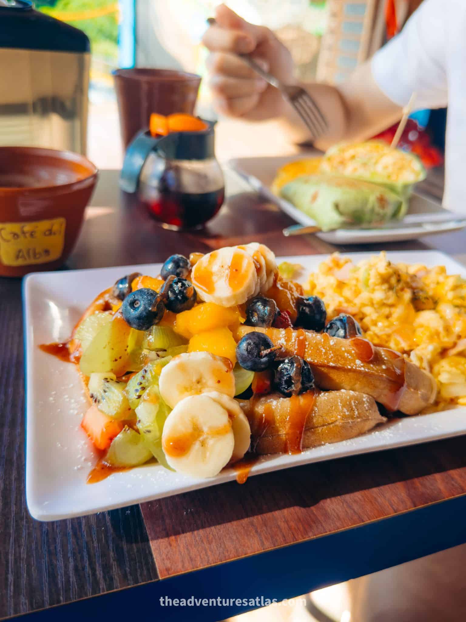 K-feina is a cozy local café known for its smooth Puerto Rican coffee and AMAZING breakfast options made with fresh local ingredients. 